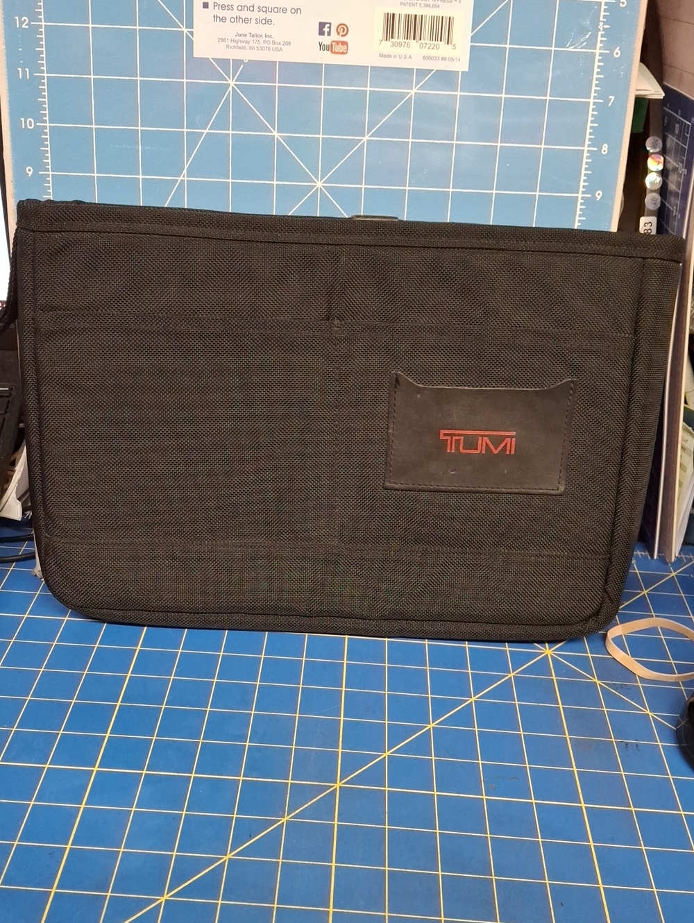 Tumi Black Nylon Laptop Padded Sleeve 14x11x2